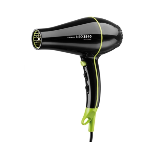 Secador Profesional Iónico Eurostil Neo 3840 negro con detalles en verde