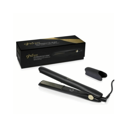 Plancha GHD Gold Styler Negra con protector de placas