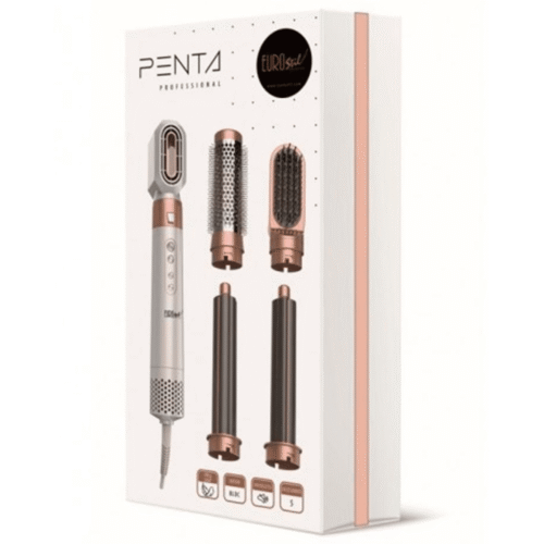 Secador Moldeador Eurostil PENTA con cinco accesorios intercambiables